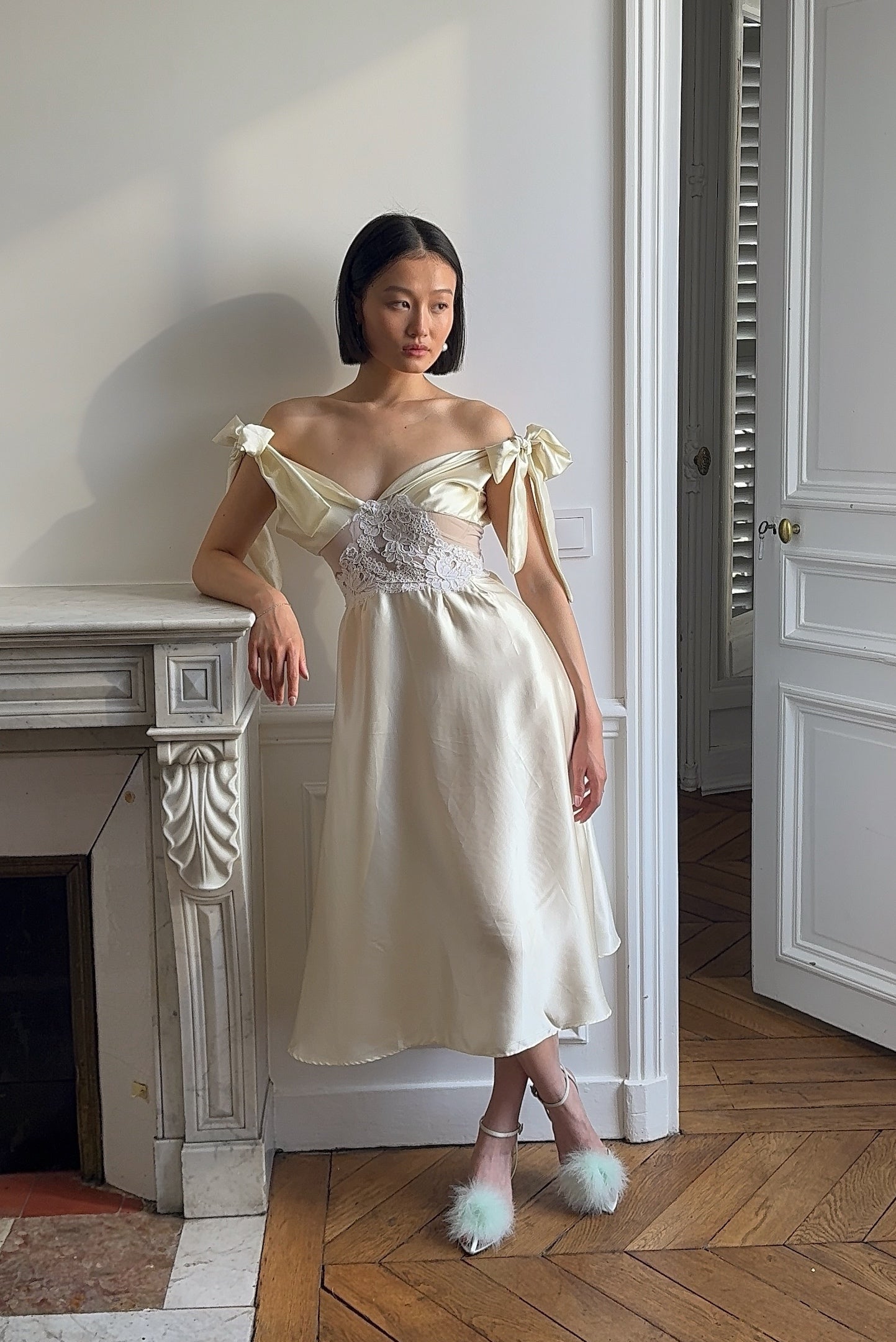 ROSE SILK DRESS