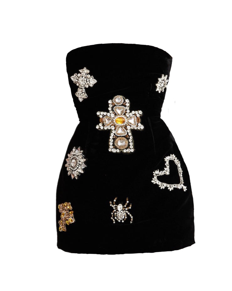 LETO EMBELLISHED DRESS - Lurelly