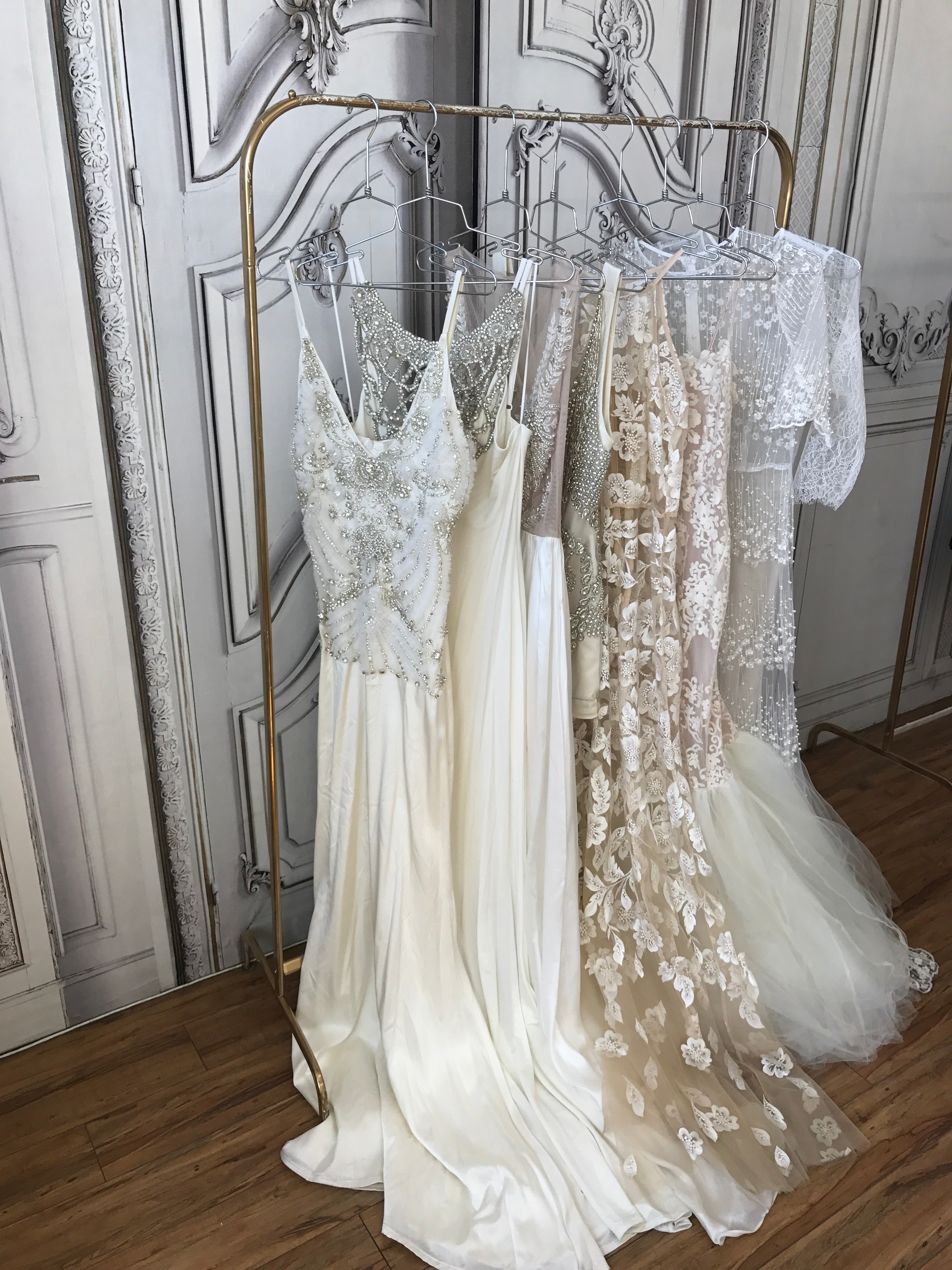 IVORY EMBROIDERED GOWN