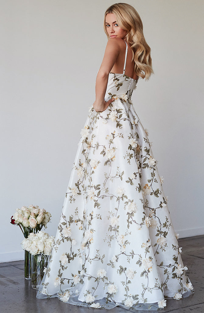 3D FLORAL GOWN