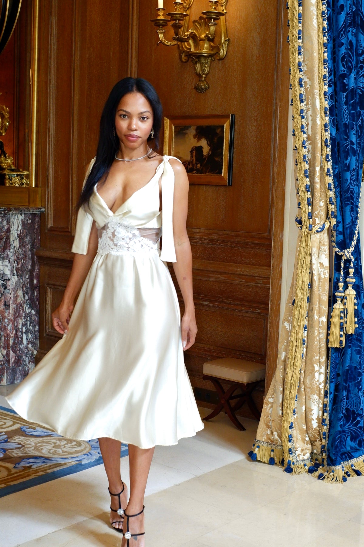ROSE SILK DRESS