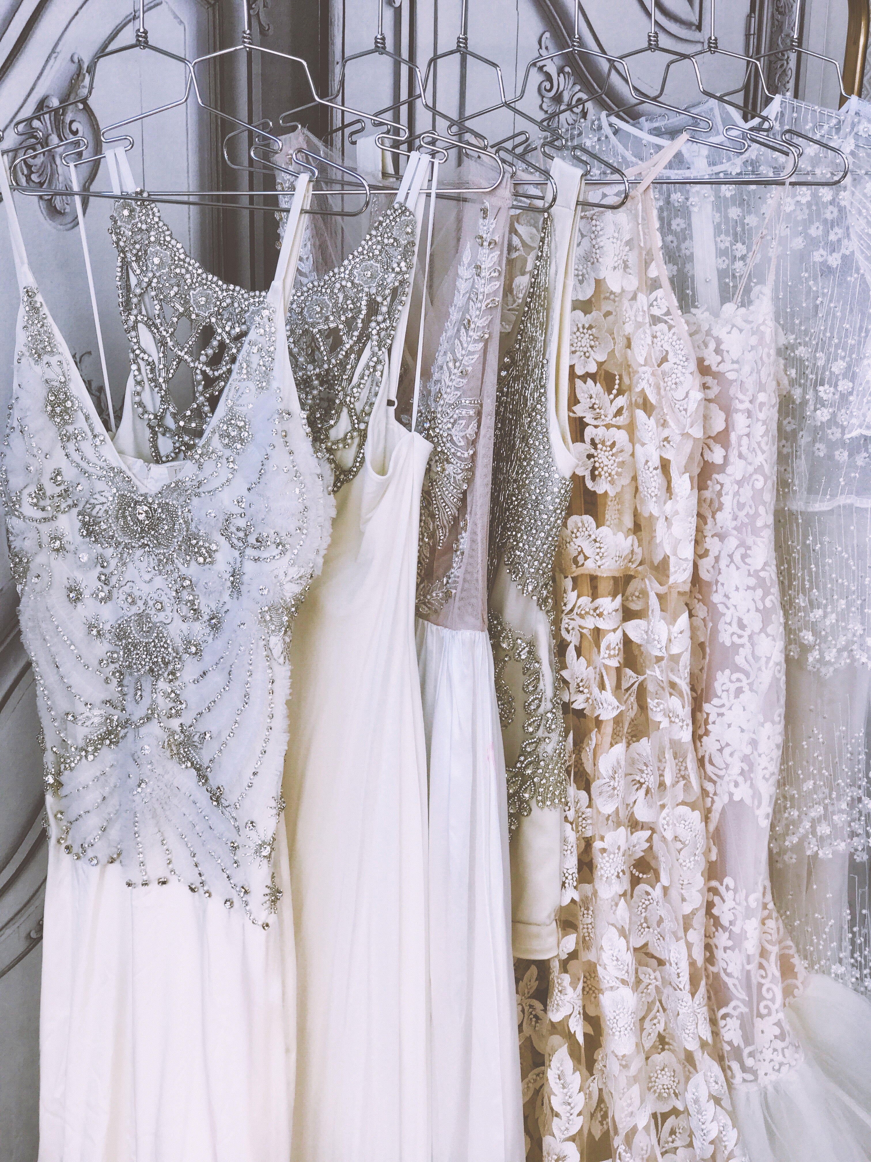 IVORY EMBROIDERED GOWN