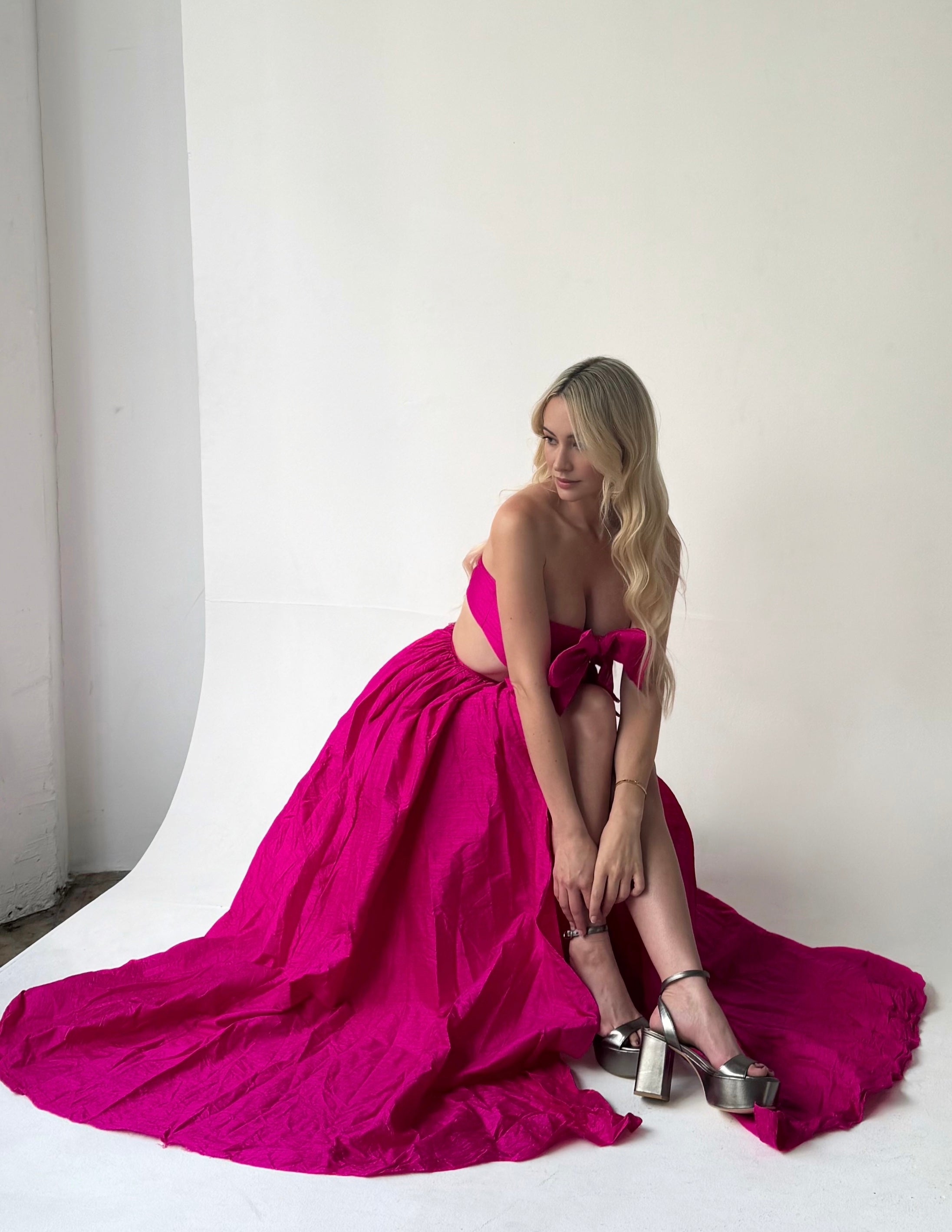 BEAU TAFFETA SILK TOP