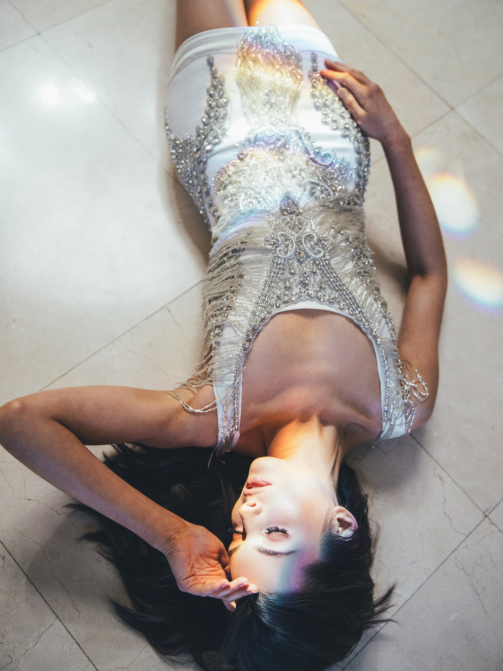 JEWELED CRYSTAL DRESS