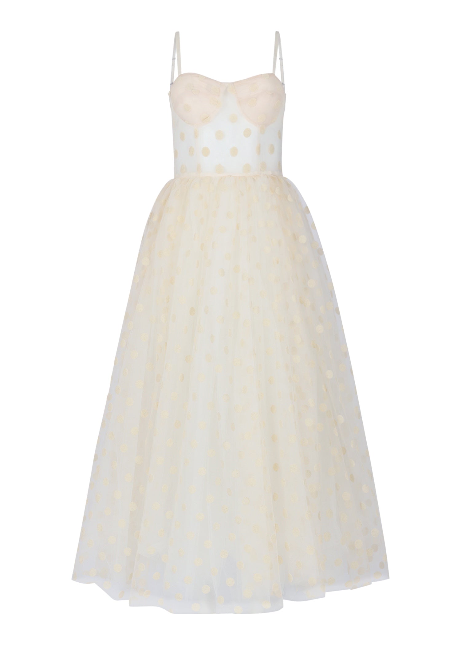 SWEETHEART POLKA DOT DRESS (IVORY) - Lurelly