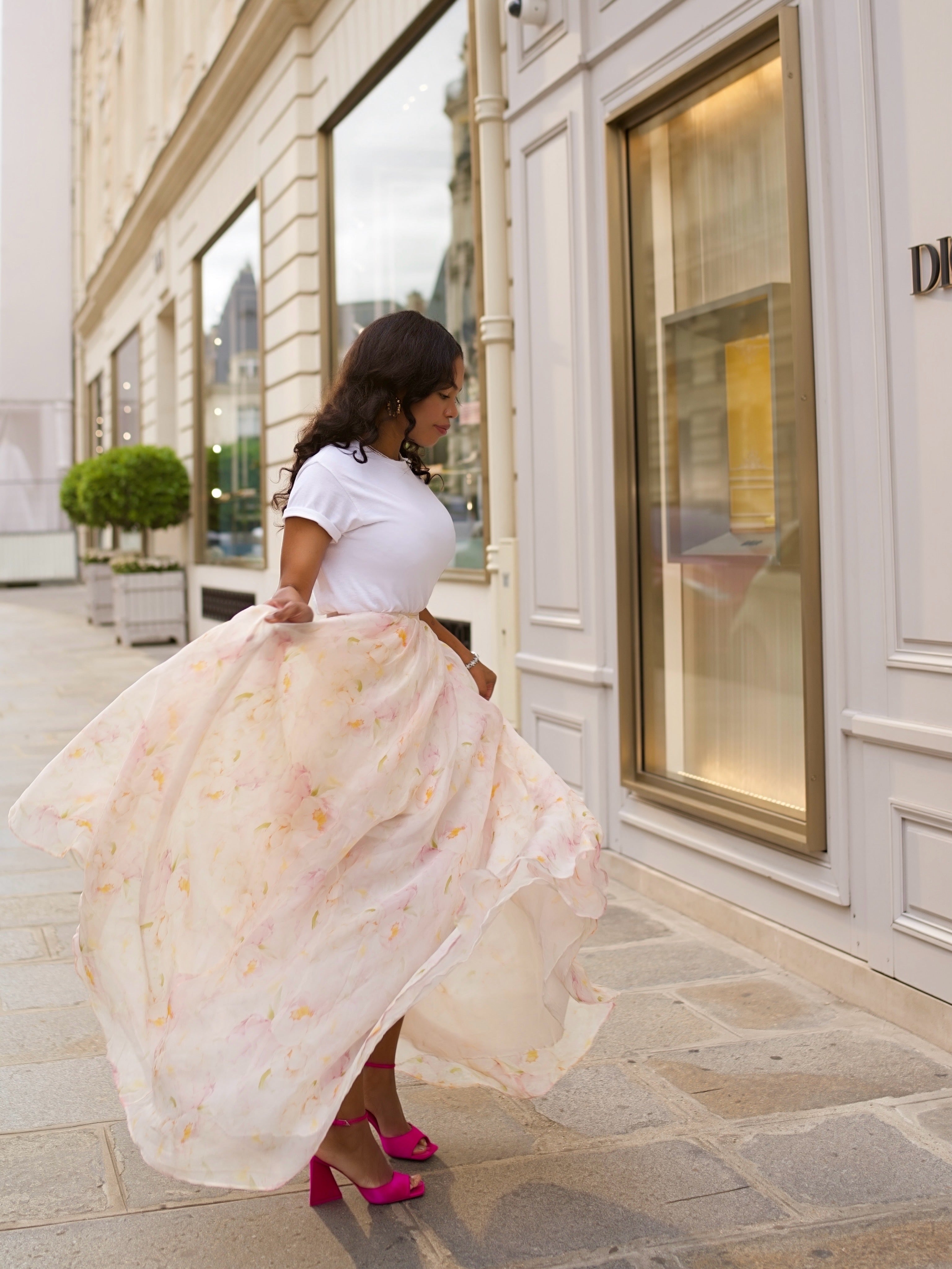 VENTEUX SILK SKIRT