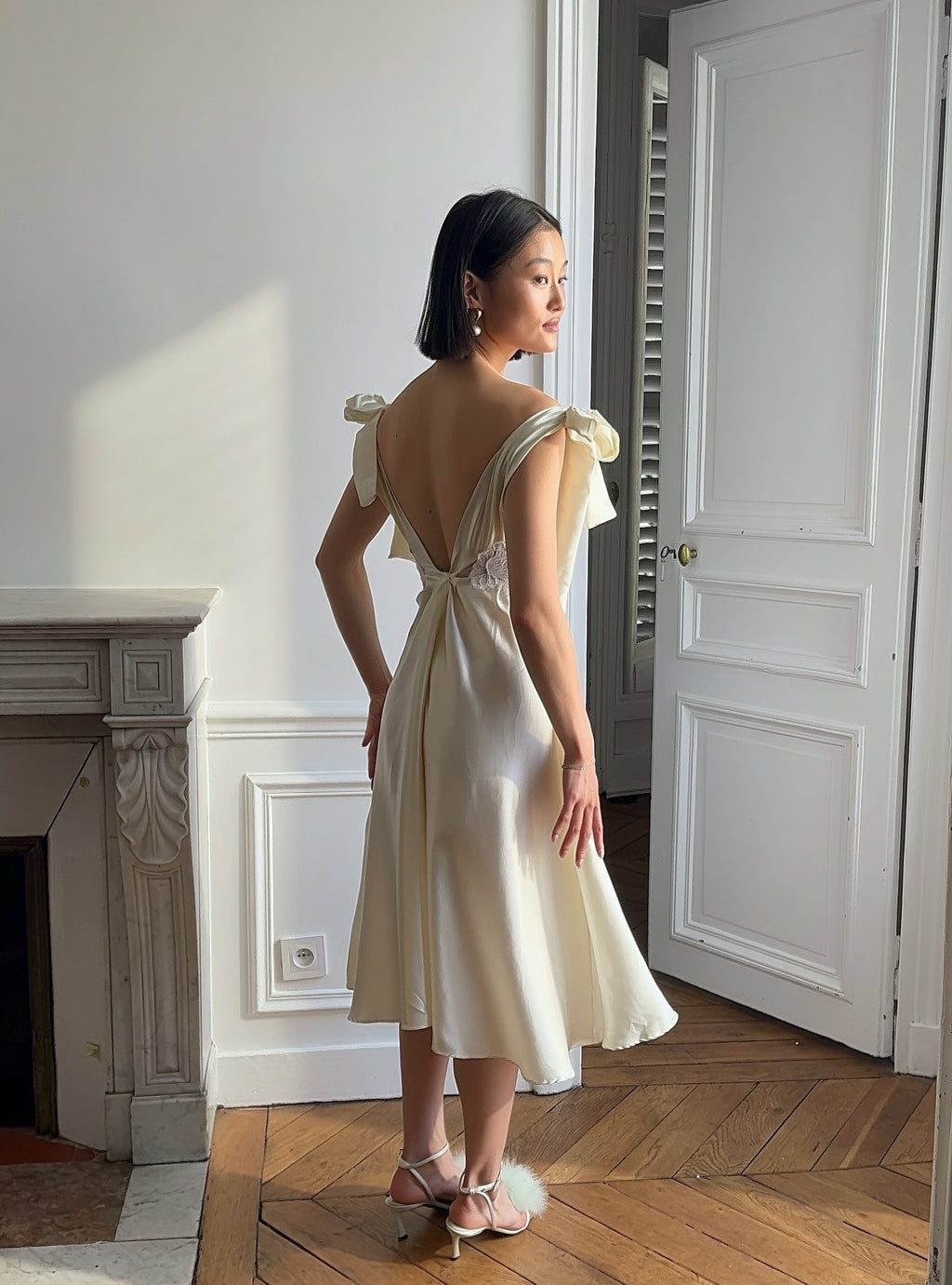 ROSE SILK DRESS