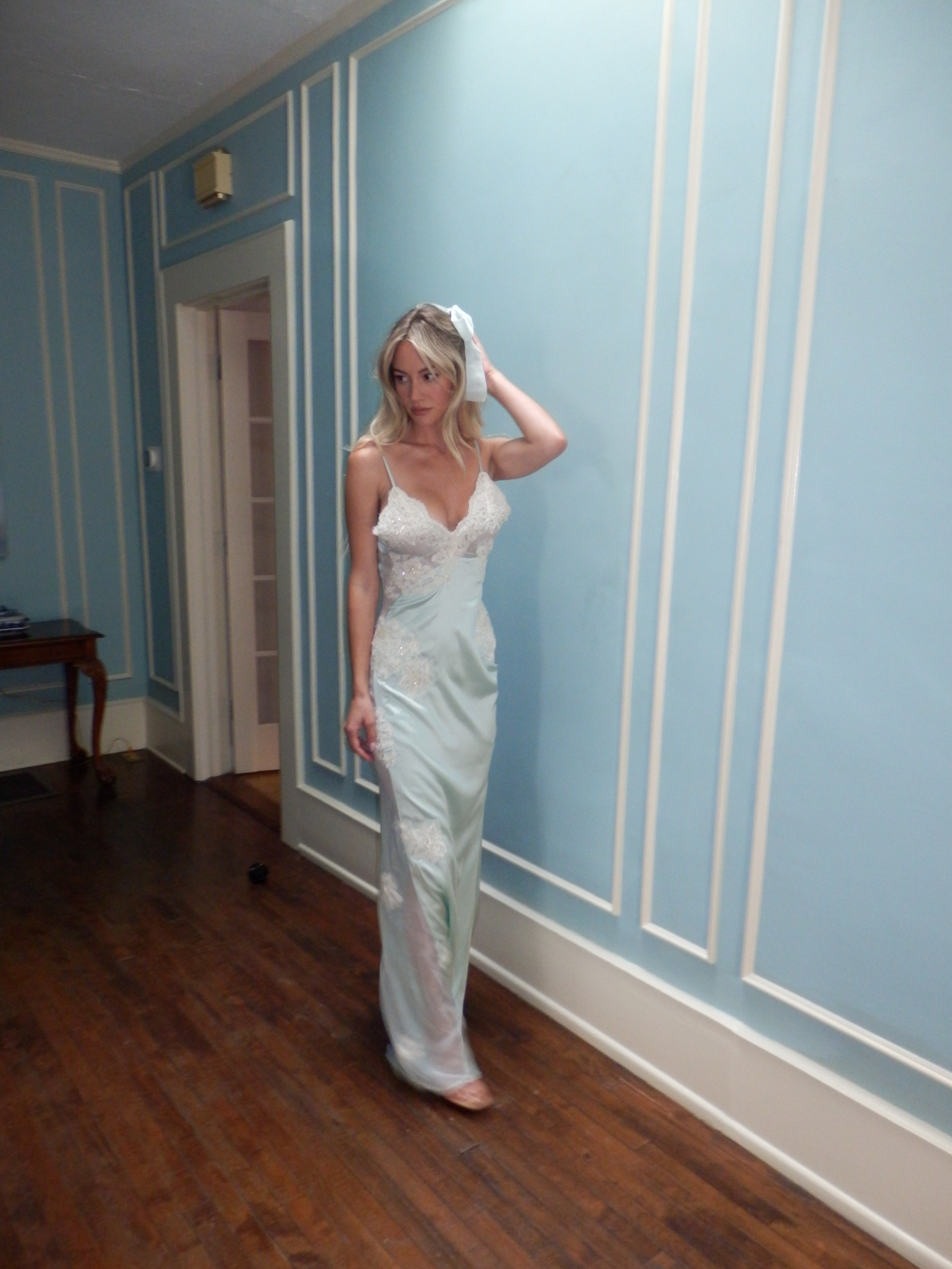 MOON SILK DRESS WHITE