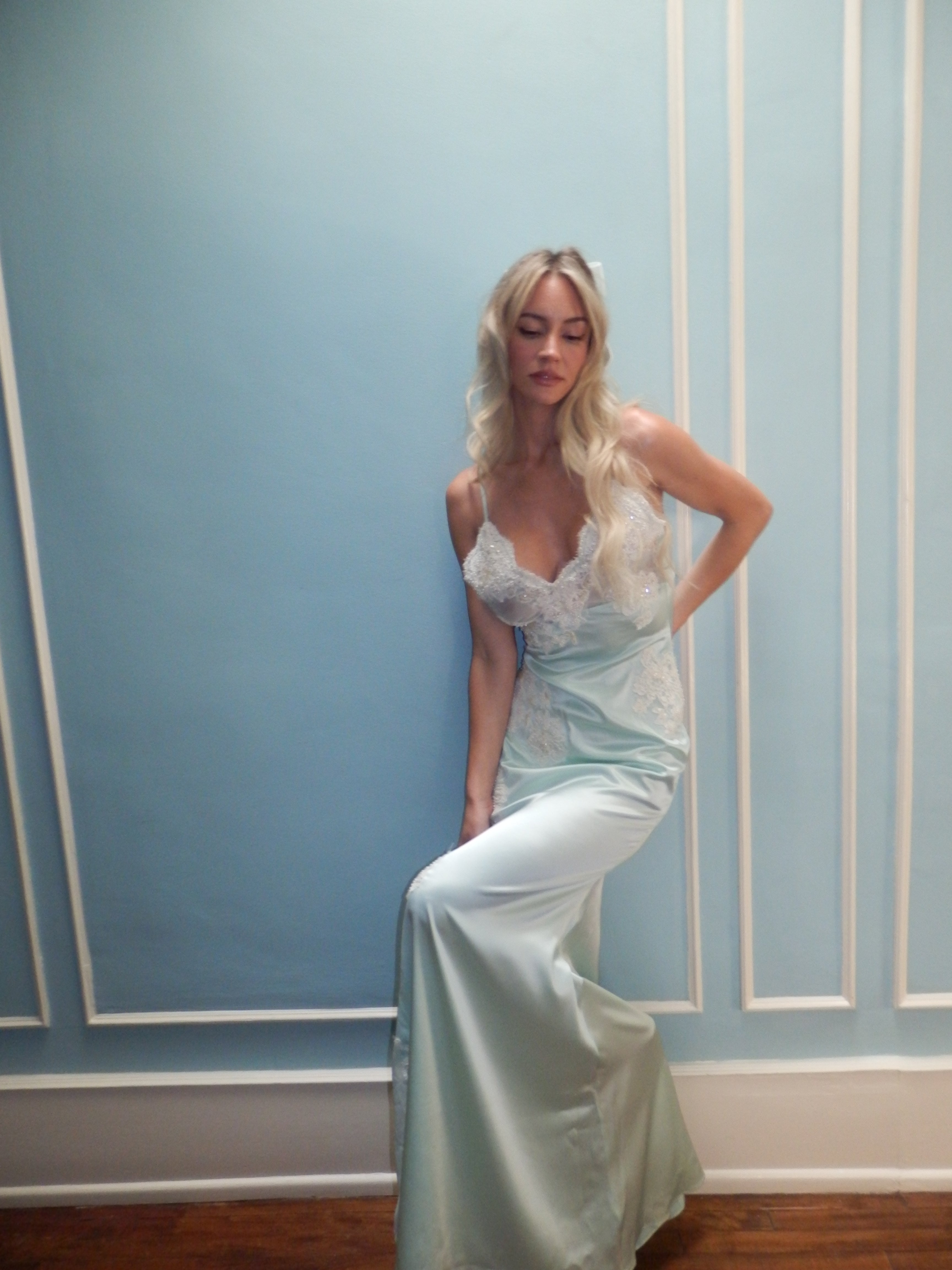 cloud silk dress lurelly Lurelly White Cloud Silk Dress