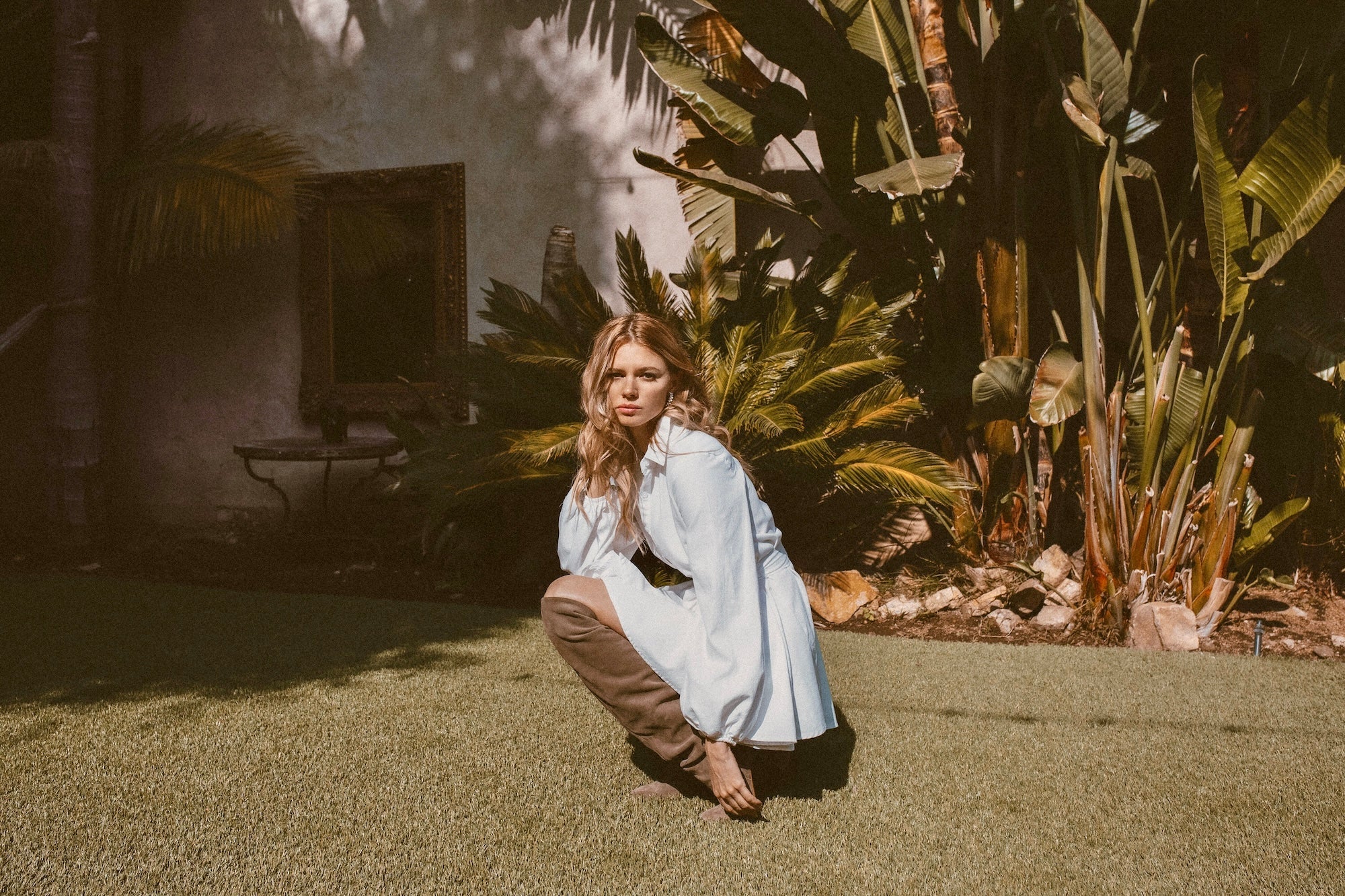 BLEU LINEN SHIRTDRESS