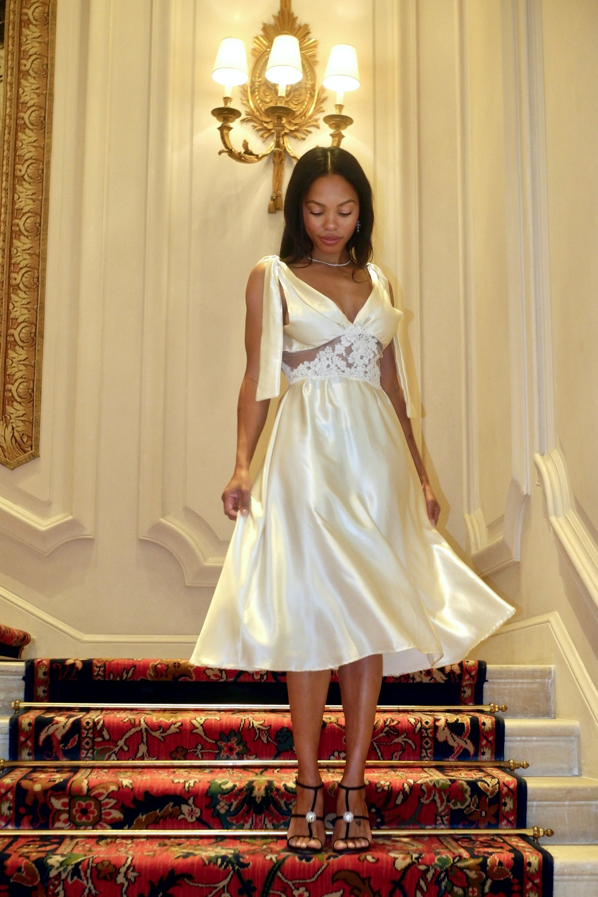 ROSE SILK DRESS