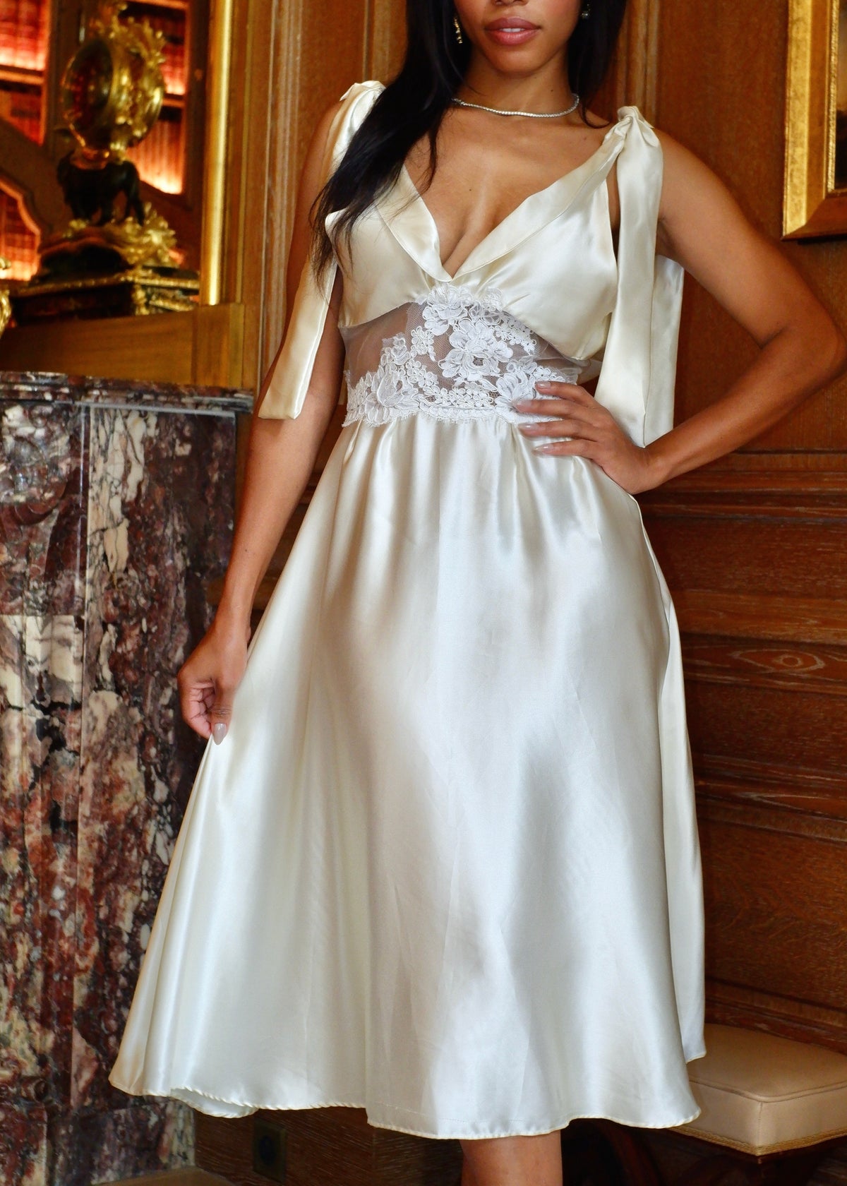 ROSE SILK DRESS