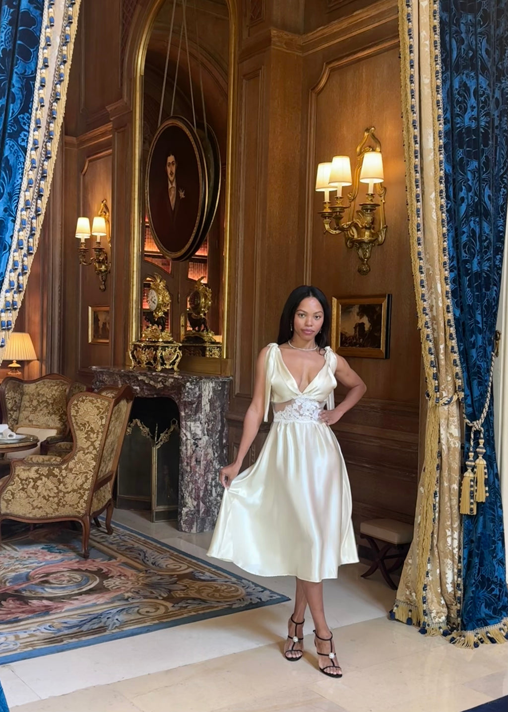 ROSE SILK DRESS