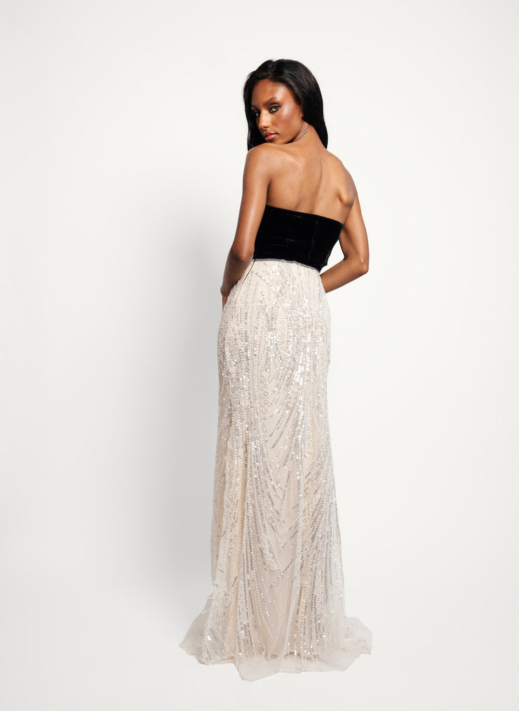PEARL BEADED GOWN - Lurelly