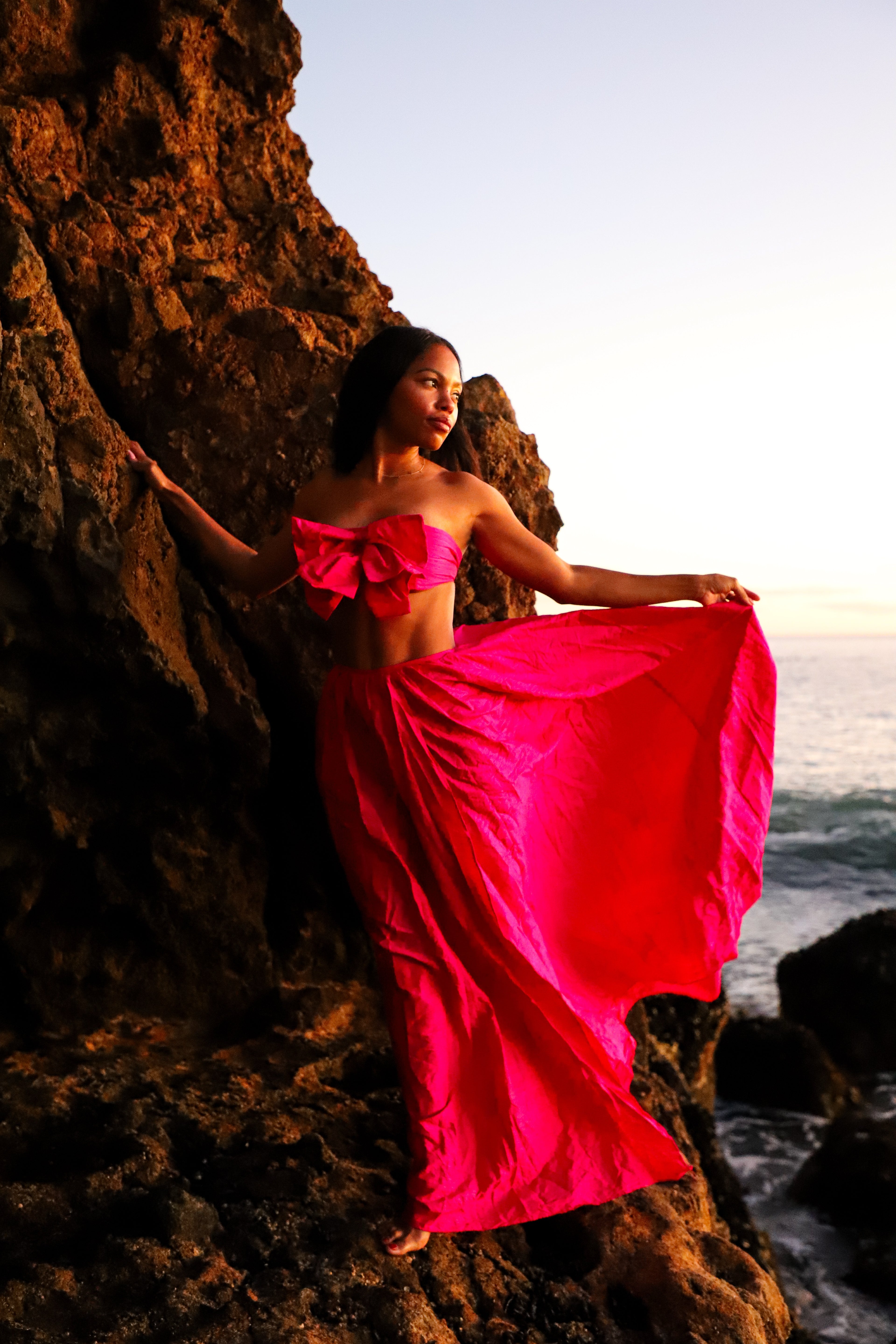 BEAU TAFFETA SILK TOP