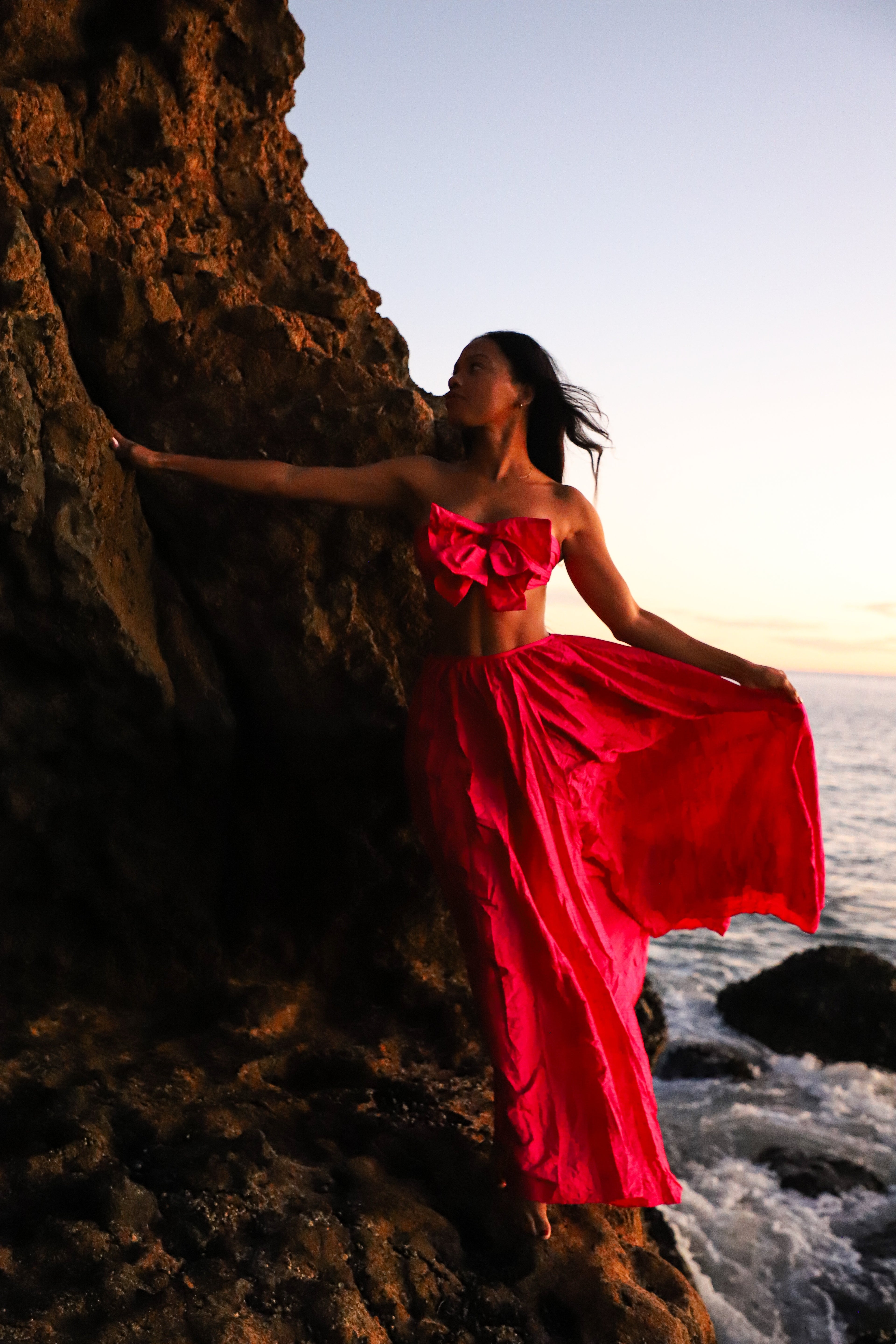 BEAU TAFFETA SILK TOP