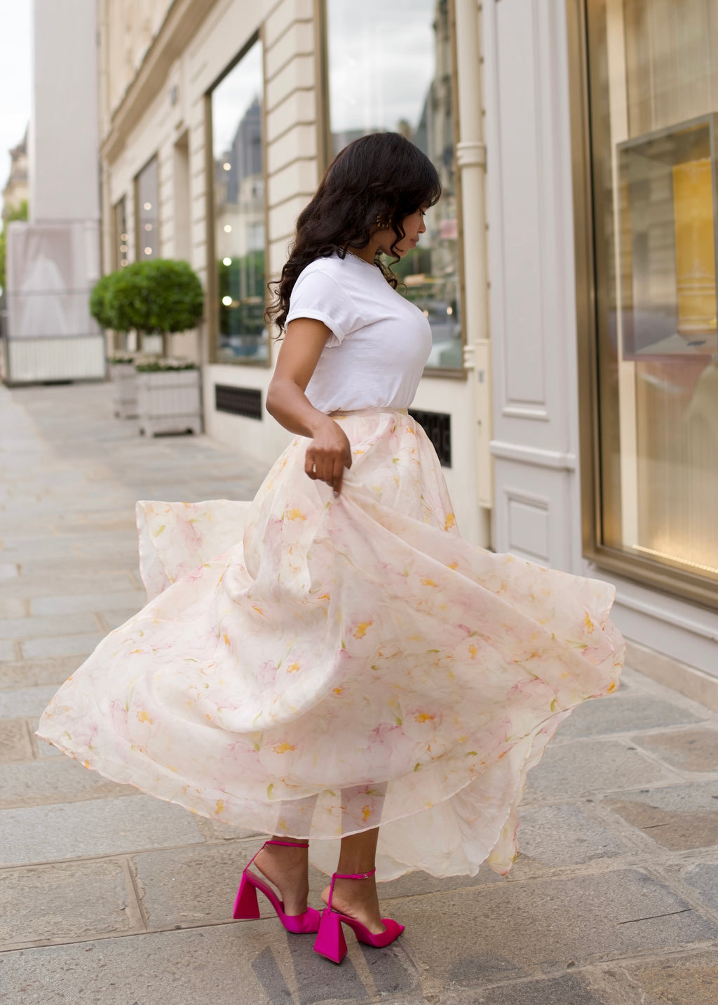 VENTEUX SILK SKIRT