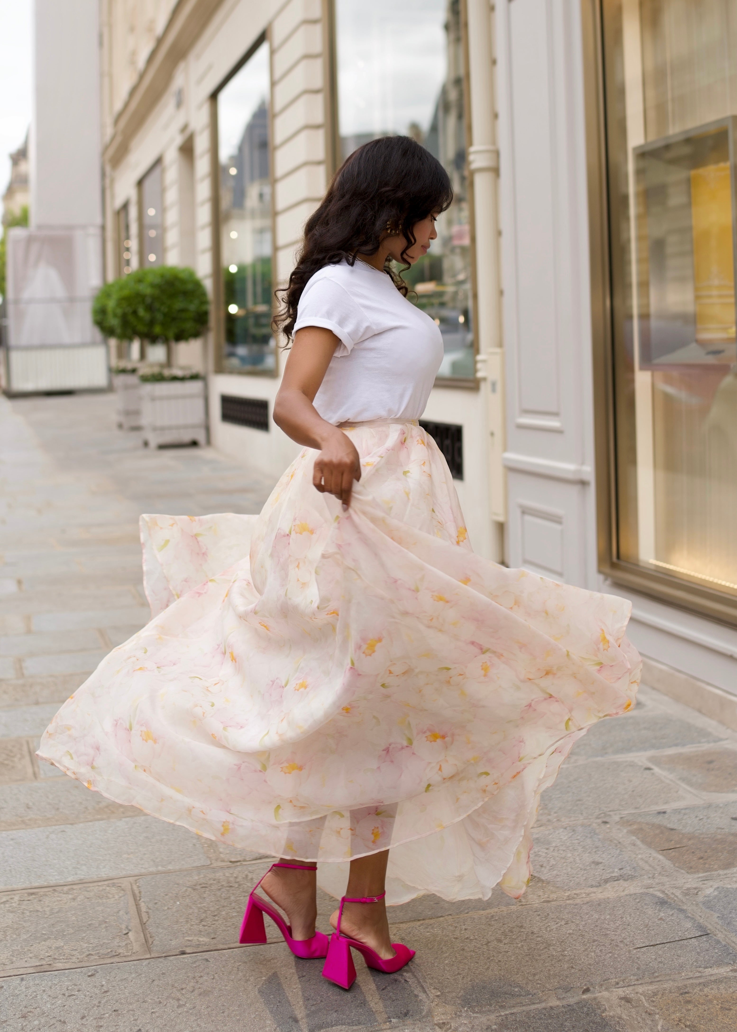 VENTEUX SILK SKIRT