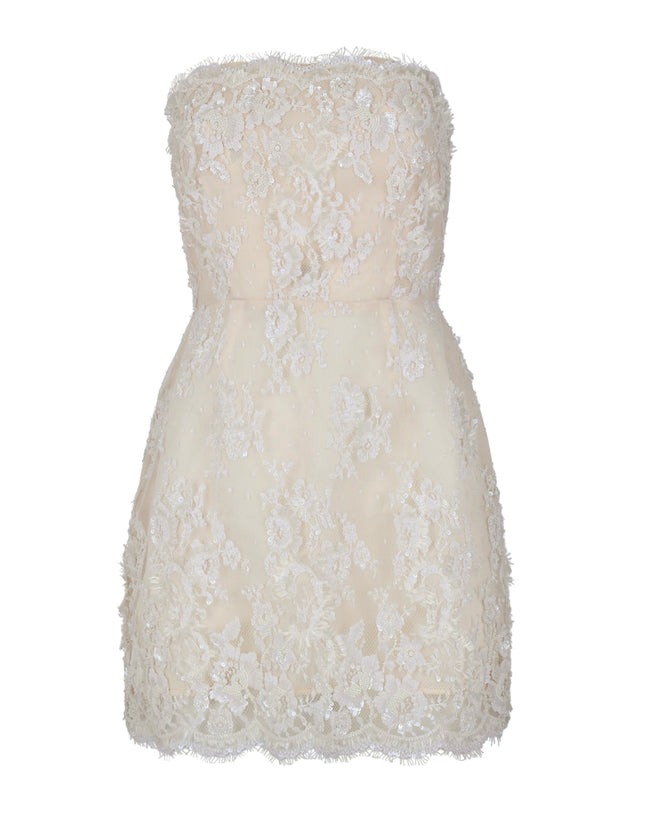 BEADED CHANTILLY LACE DRESS - Lurelly