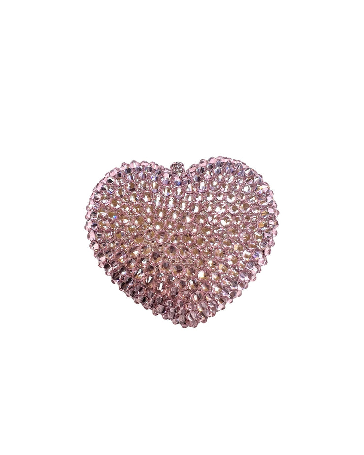 LOVE CRYSTAL CLUTCH (ROSE PINK) - Lurelly