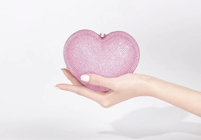 AMOUR CRYSTAL CLUTCH (ROSE PINK) - Lurelly