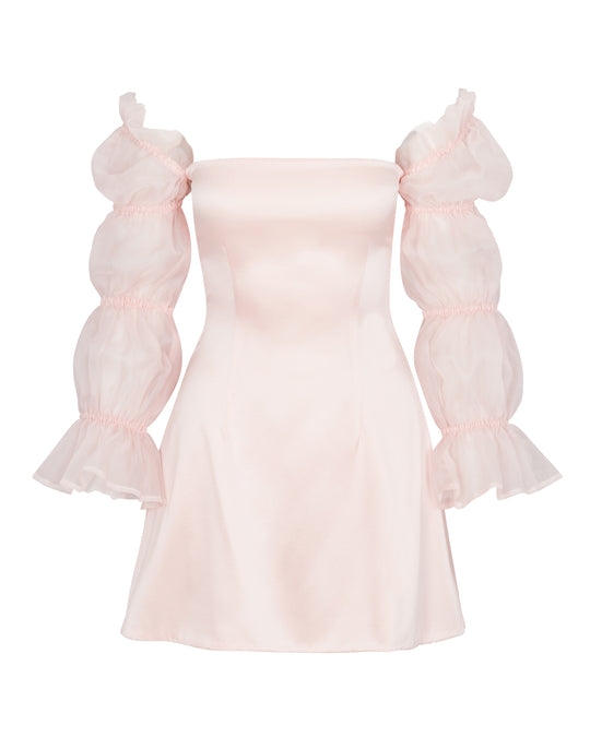 CLOUD SILK DRESS (PINK) SALE