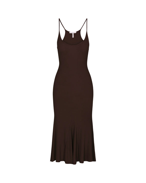 MIDI MAXI DRESS (BROWN)