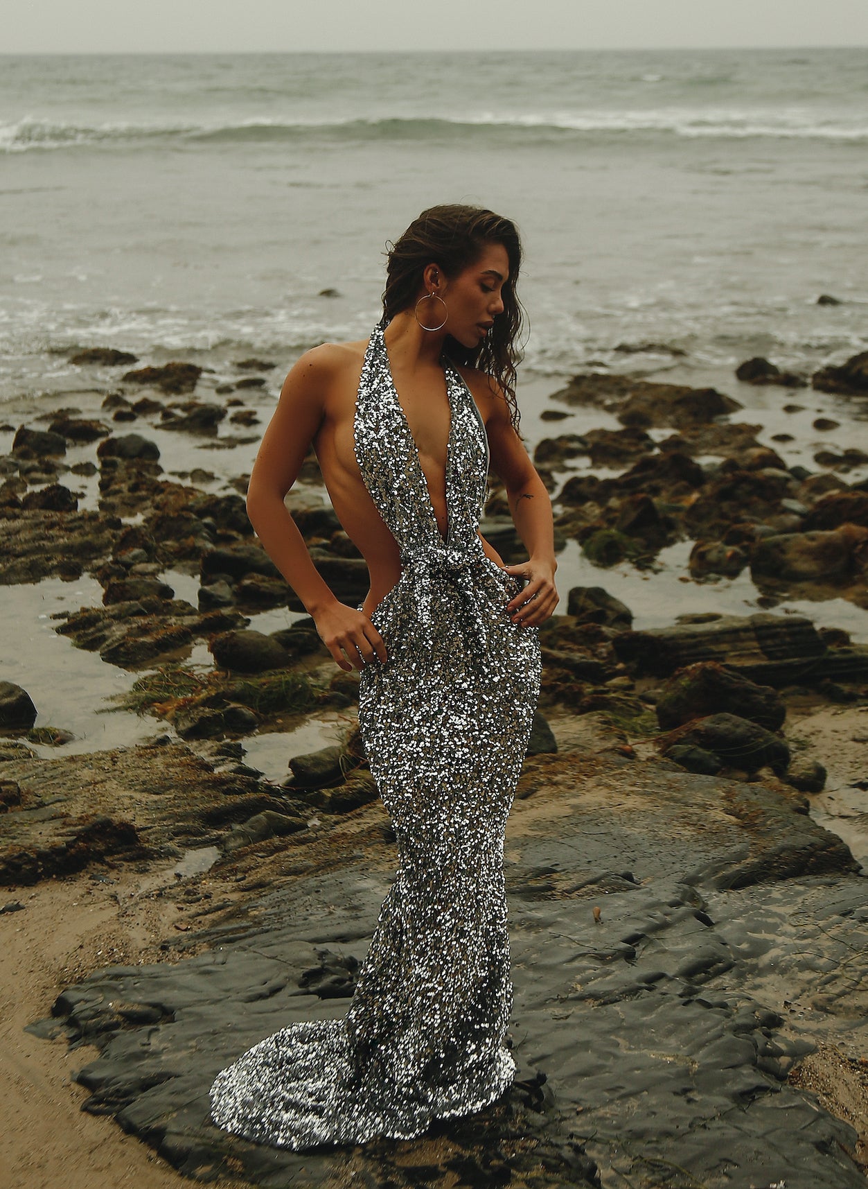 ASTRE SEQUIN GOWN