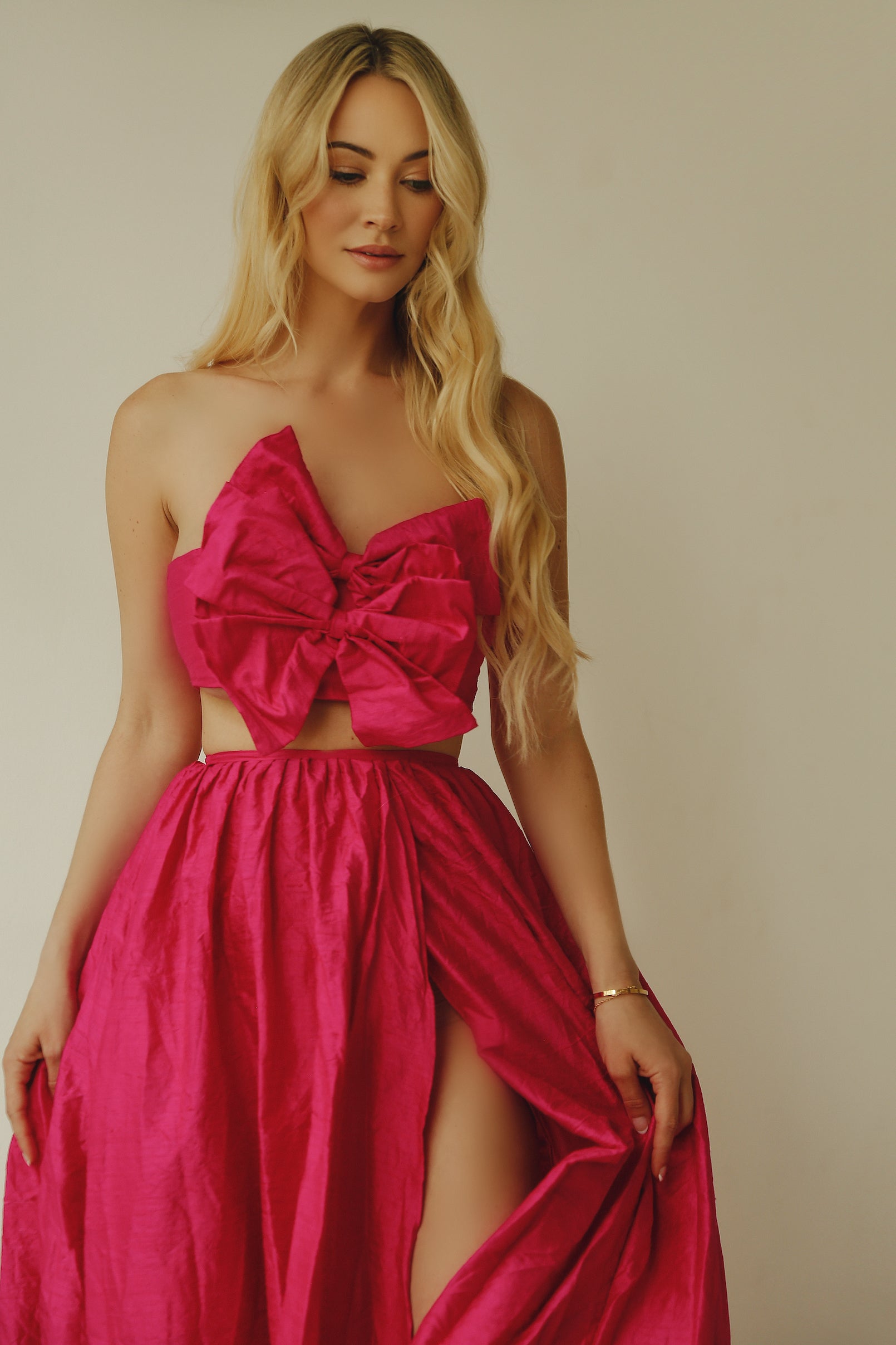 BEAU TAFFETA SILK TOP