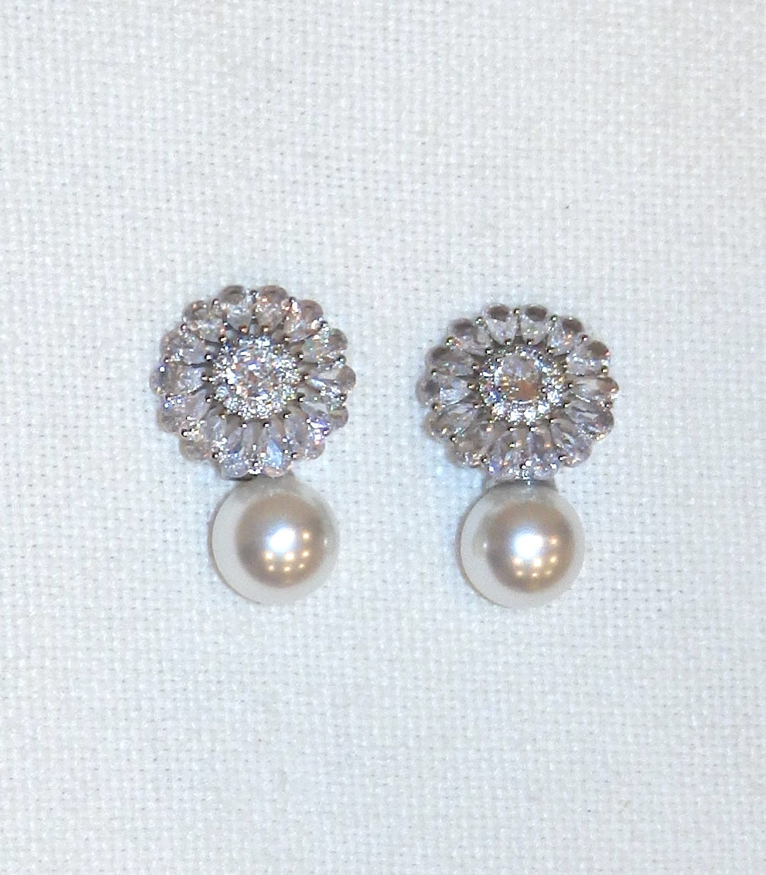 PEARL EARRINGS - SILVER - Lurelly