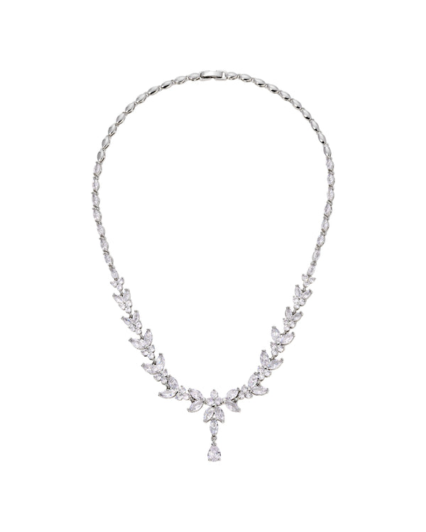 MOET DROP NECKLACE - SILVER