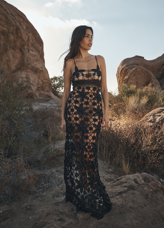 STARLIGHT CROCHET GOWN